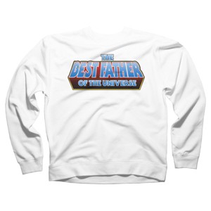 Adult Design By Humans The Best Father of the Universe By Melonseta Sweatshirt - 1 of 2