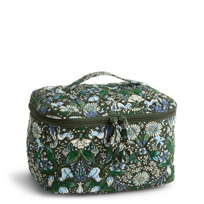 Vera Bradley Women's Outlet Cotton Essential Large Brush Up Cosmetic Bag