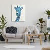 Stupell Industries Blue Giraffe Varied Collage Assortment Animal Painting Canvas Art - 3 of 4