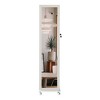 BDELITE 66" Full Length Mirror 360° Swivel Jewelry Cabinet - 15.75*15.75*64.96 Inch,White - 4 of 4