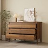 Famapy Mid - Century 6 - Drawer Wooden Dresser，Storage Cabinet with Anti - Tip Safety & Smooth Drawer Slides,Bedroom Storage Dresser - 3 of 4