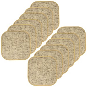 Broadway Memory Foam No Slip Back 16" x 16" Chair Pad Cushion by Sweet Home Collection® - 1 of 4