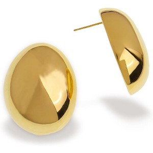 Sonateomber Gold Crystal Huggie Hoops | Sparkling CZ & Rhinestone Thick Earrings for Women - 1 of 4