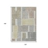 Sand Ivory And Gold Geometric Washable Indoor Outdoor Area Rug - 3 of 4