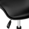 GlasFlength Task and Office Chairs Armless Office Chair Ergonomic Rolling Computer Desk Chair Work Chair for Office, Black, 18.5"*18.5"*25.5" - 3 of 4