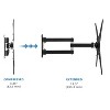 Mount-It! TV Wall Mount Full Motion LCD, LED 4K TV Swivel Bracket for 23 - 55 inch Screen Size, Compatible with VESA 400x400, 66 Lbs. Capacity, Black - 2 of 4