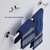 Itopfox Chrome Bathroom Hardware Set 5 Piece with Towel Racks, Stainless Steel Bath Towel Bar Set, Wall Mounted Accessories Kit for Bathroom Upgrade - 2 of 4