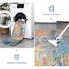 Modern Abstract Rug Washable Rug Low Pile Non-Slip Rugs for Living Room Bedroom - 4 of 4