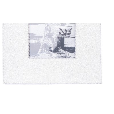 White Glitter Palm Tree Tabletop Photo Frame