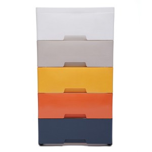 YIYIBYUS Plastic Drawers Dresser, Storage Cabinet Tall Dresser Organizer - 1 of 4