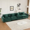 Wider Armrest 3-Seater Chenille Straight Sectional Sofas with Double-Layer Cushions and Modular Design - 4 of 4
