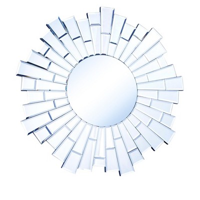 Elegant Lighting Modern 32 in. Contemporary Mirror in Clear
