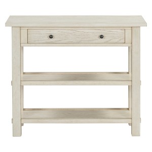 PDTEND Retro Console Table with Drawer and Two Sturdy Shelves - 1 of 4