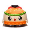Whisen Kids Ride On Bumper Car, Cute Hamburger Design, 360 Degree Rotation, Storing Space, Silent Wheel, Gift for Kids Aged 2-5 - Yellow - 4 of 4