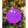 Christmas By Krebs - Plastic Shatterproof Ornament Decoration - Celebration Purple, 6 inch (150mm) [2 Count] - 3 of 4