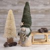 Northlight Glittered Sisal Christmas Tree with Wooden Base Decoration - 8.75" - Cream - image 3 of 4