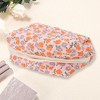 Unique Bargains Women Portable Rose Flower Makeup Bag 1 Pc - 2 of 3