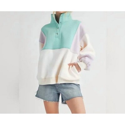 Women's Perfect Colorblock Pullover - AEMI + CO