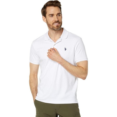 Essentials Men's Slim-Fit Long-Sleeve Pique Polo