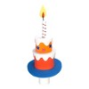 Foam Party Hats Kid's Birthday Cake Hat (Boy) - 3 of 4