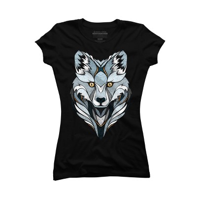 Junior's Design By Humans Little Polar Fox By Studiokauz T-Shirt
