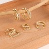 Small Earrings Sets 14K Gold 925 Sterling Silver Hoop Earrings for Huggie Cartilage Earring Set Cute Hoops Multiple Piercings Aretes Earrings Sets - 4 of 4