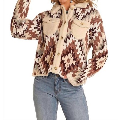 Women's Aztec Sweater Cardigan - Panhandle