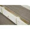 Anjou Traditional French Accent Writing Desk White/Light Brown - Baxton Studio: 4 Drawers, Mindi-Wood Top, Home Office Furniture - 3 of 4