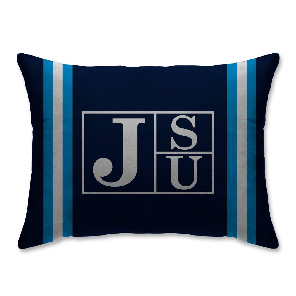 Photos - Pillow NCAA Jackson State Tigers Standard Stripe Logo Bed 