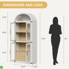 71.4" Tall Arched Pantry Cabinet with Doors and 2 Drawers - 2 of 4