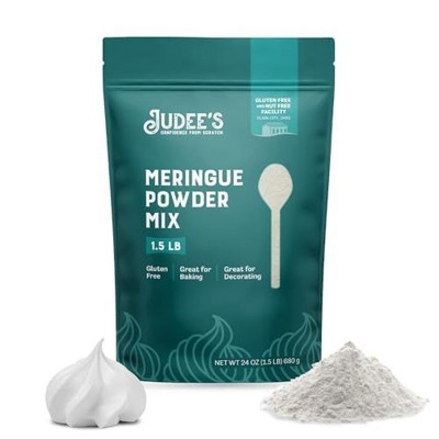 Judees Complete Meringue Powder Mix 1.5 lb (24oz) - Great for Baking and Decorating - No Preservatives Gluten-Free and Nut-Free