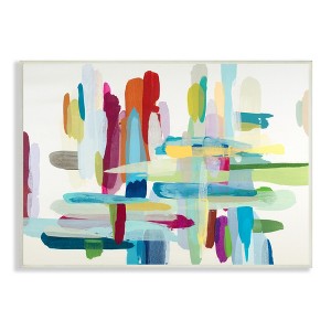 Stupell Industries Colorful Cross Hatch Abstraction Wall Plaque Art - 1 of 4