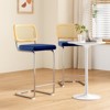 FURNIinspire Dining Chair, Counter Height Bar Stools Set of 3, Bar Chairs and Stools, Armless, Ideal for Kitchen Islands, Blue, 18.9"*17.7"*42.5" - 2 of 4