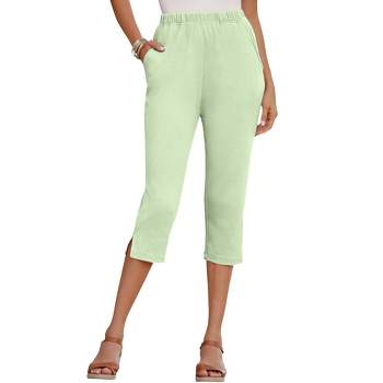 Women's Green Capris & Cropped Pants