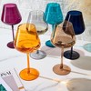 The Wine Savant Large Italian Dark Colored Crystal Wine Glasses, Perfect for All Celebrations, Unique Style & Home Decor - 6 pk - image 4 of 4