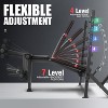 OPPSDECOR 900LBS Fold Weight Bench Set with Squat Rack Adjustable Workout Press Bench with Leg Extension & Leg Curl, Incline Decline Flat for Home Gym - 3 of 4
