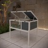DOMETOUR Wooden Tortoise House Cage for Small Animals with Tray, Legs, Light Support & Observation Window - 4 of 4