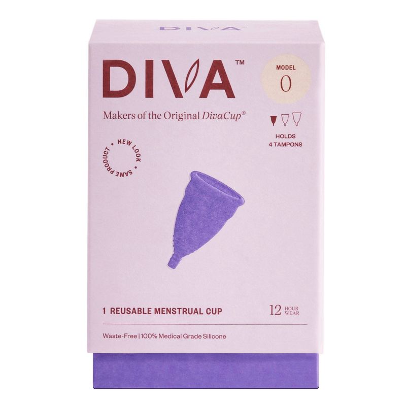 DivaCup Model 0 Reusable Menstrual Cup, 1 of 11