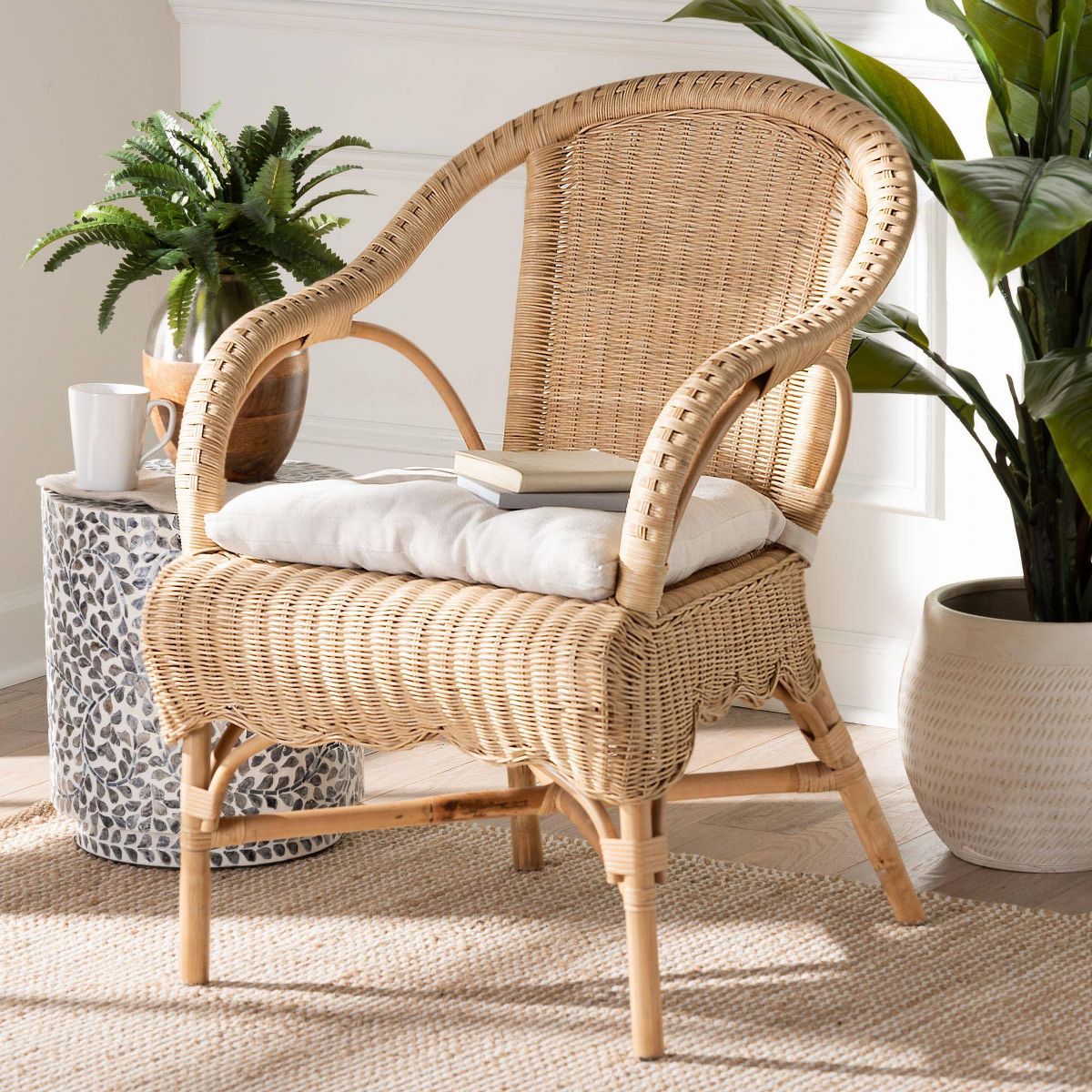 bali & pari Reinu Rattan Dining Chair Natural - thumbnail 10