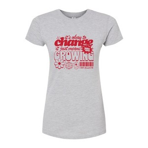 Women's - Instant Message - Okay To Change Fitted Graphic T-Shirt - 1 of 4