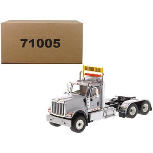International HX520 Day Cab Tandem Tractor Light Grey 1/50 Diecast Model by Diecast Masters - 1 of 4