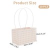 Unique Bargains Florist Gift Packaging Bags with Handle for Birthday Christmas Mother's Day Wedding 10 Pcs - 2 of 4