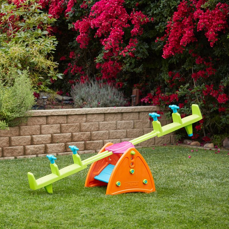 ECR4Kids Quad Seesaw, Play Structure, Multi, 4 of 8