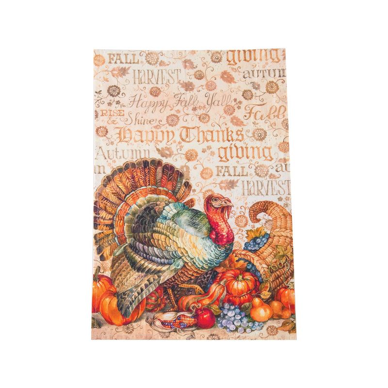 C&F Home Traditional Turkey Printed Flour Sack Kitchen Towel Dishtowel, 1 of 3