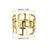 Unique Bargains Metal Hollow Out Wear Resistant Decorative Napkin Rings 6 Pcs - 2 of 4