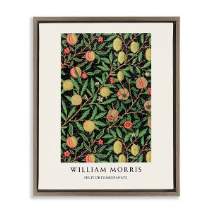 Stupell Industries William Morris Fruit Or Pomegranate Floating Frame Canvas Art - 1 of 4