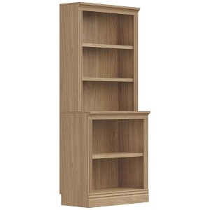 JAHRSTIM Halston Multi-Depth Bookcase, Adjustable Storage Open Display Shelving Unit for Home and Office Space, 31.5”L x 15.75”W x 72.8”H, Oak - 1 of 4