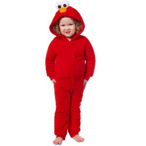 Sesame Street Character Union Suit Hooded 1 PC Pajama - 1 of 4