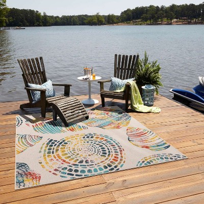 Unique Loom Outdoor Coastal Collection Area Rug - Bodrum (' " x ' "  )