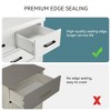 Dresser for Bedroom with 7 Drawers,White Wooden Dresser TV Stand with Large Drawers & Bar Handles - 4 of 4